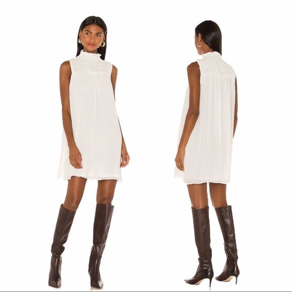 1. STATE Sleeveless‎ Shift Dress Ivory Medium - Picture 2 of 8